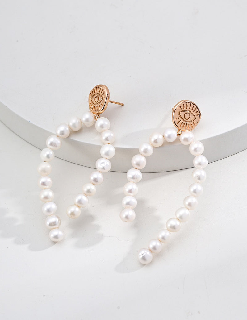 Serenity Vintage Pearl Drop Earring