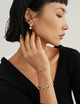 Lyuba Pearl Hoop Earrings