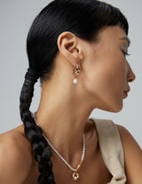 Marjorie Pearl Hoop Earrings