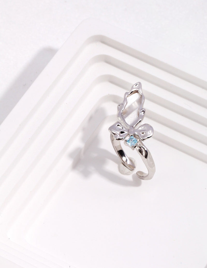 Butterfly Zircon Ring