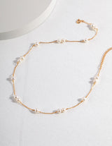 Alternating Pearl Necklace