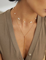 Alternating Pearl Necklace