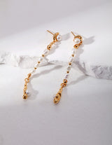 Dripping Pearl Drop Earrings