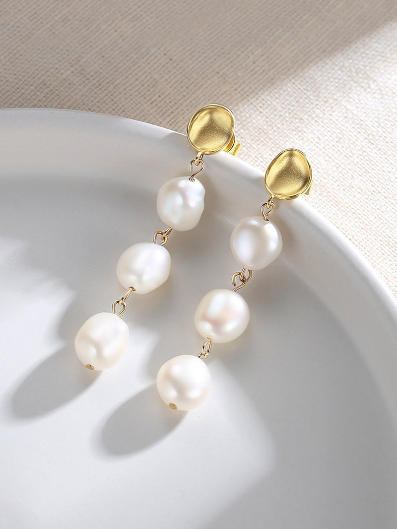 Inès Baroque Pearl Earrings