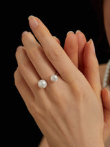 Se Croiser Double Pearls Ring