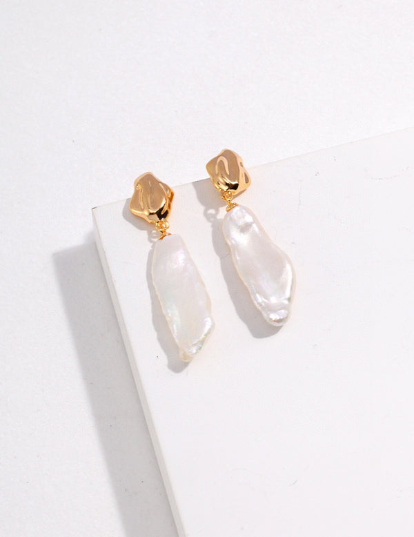 Baroque Pearl Drop Earrings