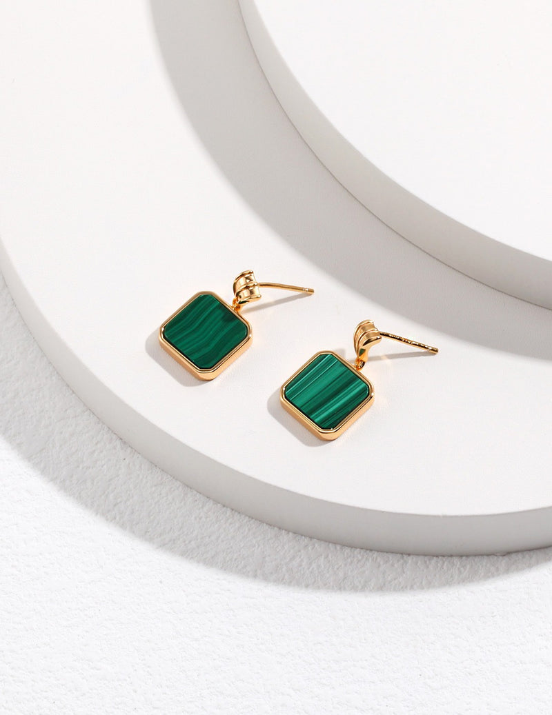 Joa Malachite Drop Earrings