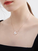 Butterfly Mother of Pearl Necklace